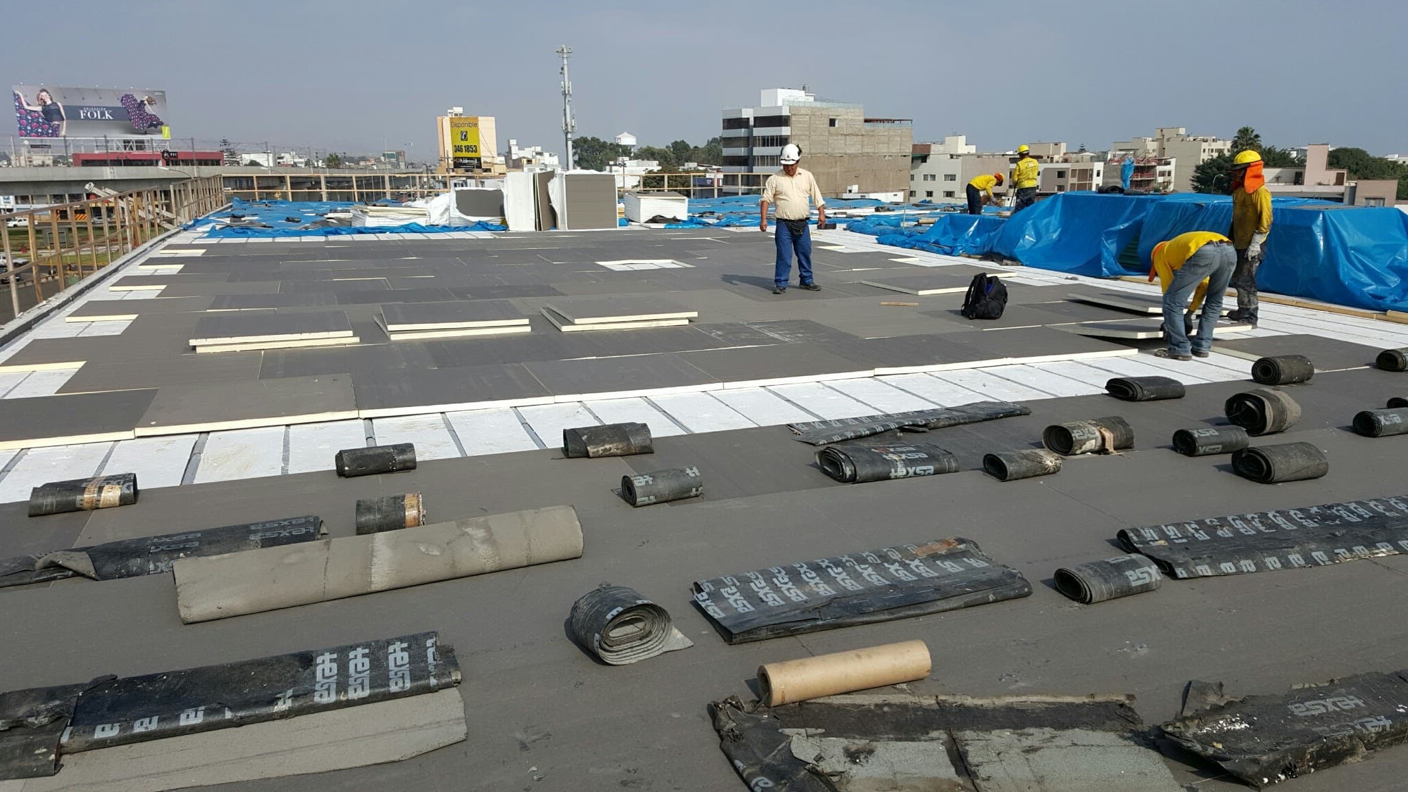 Impermeabilización de cubierta de coliseo recién construido — foto 5